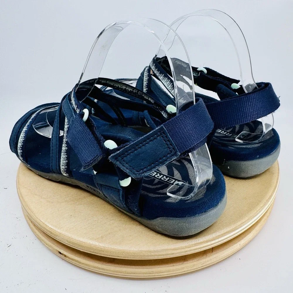 Merrell Terran 3 Cush Lattice Sandals Womens 9 Navy Blue Outdoor Comfort Shoes